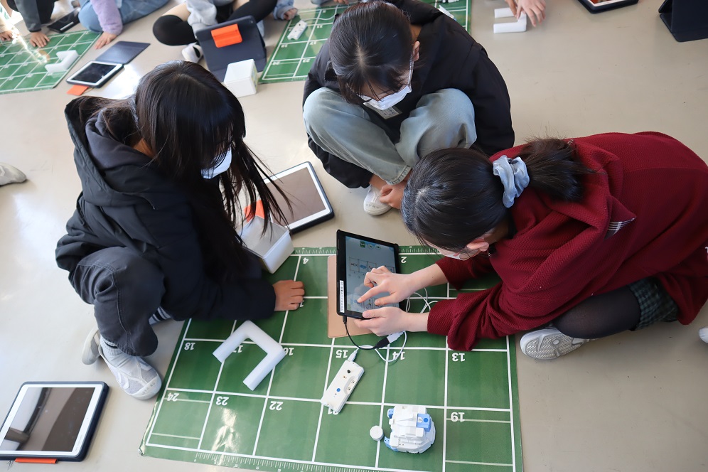 初めてのロボットプログラミング「菊川市立堀之内小」